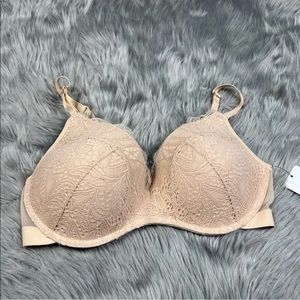 Lively Lace No Wire Push Up Bra Toasted Almond Size 38DD